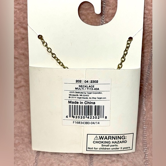 ✨3 FOR $18✨ MIX & MATCH…NEW “TARGET” OWL MULTI-COLORED NECKLACE W/GOLD CHAIN. - Picture 2 of 4